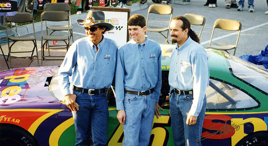 Austin Petty adam petty and thier father Kyle petty