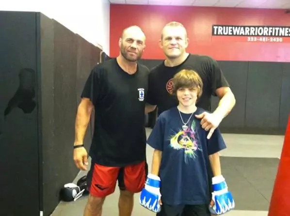 Cade Liddell and his father